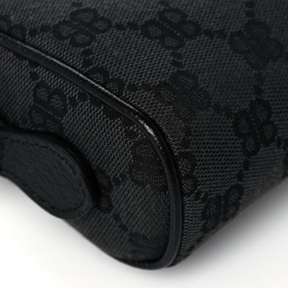 Gucci X BALENCIAGA BB Monogram Web Mini Ophidia Shoulder Bag Black 11 of 13