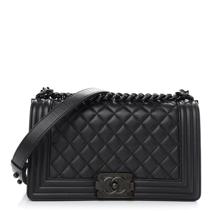 Chanel Caviar Quilted Medium Boy Flap So Black 1 of 9