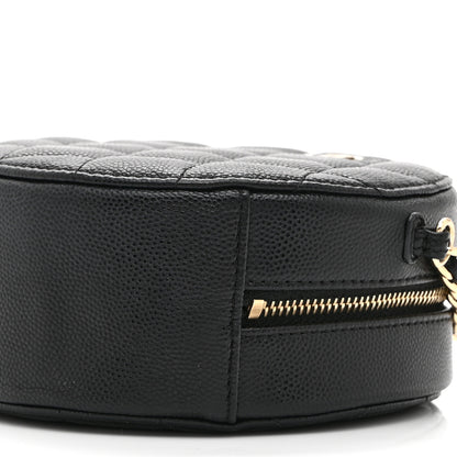 Chanel Caviar Quilted Round Clutch With Chain Black 10 of 10