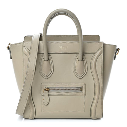 Celine Smooth Calfskin Nano Luggage Mastic 1 of 5