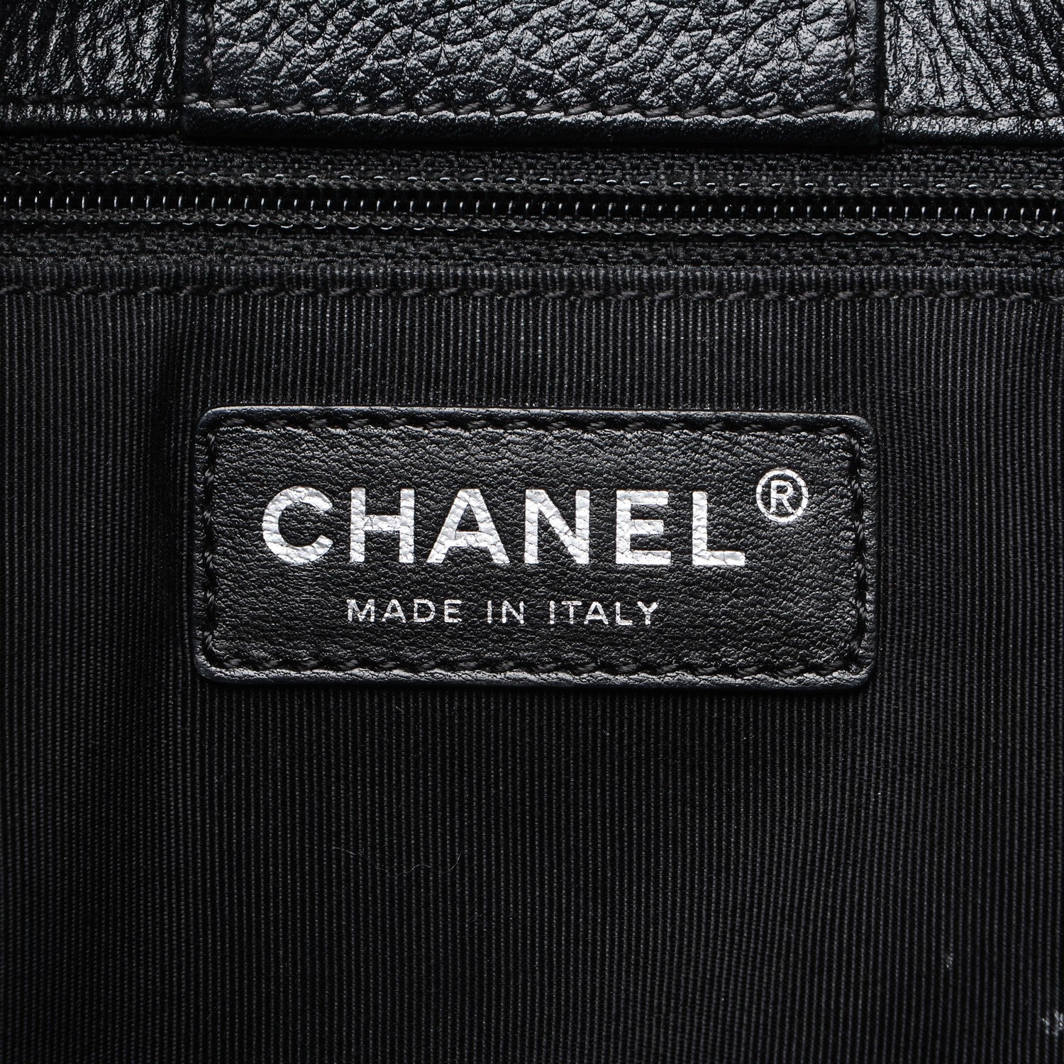 Chanel Calfskin Cerf Executive Shopper Tote Black 7 of 7