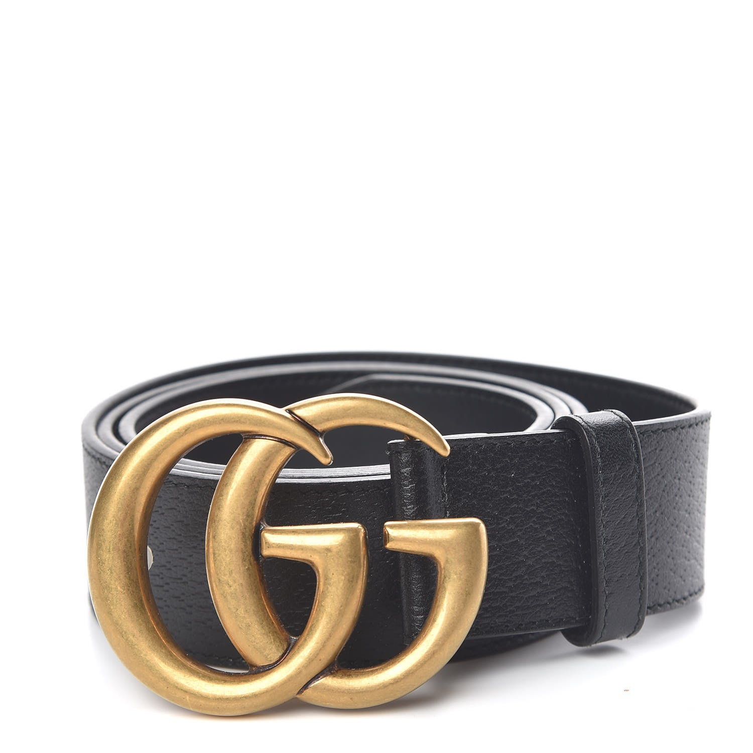 Gucci Textured Calfskin Double G 40mm Belt 100 40 Black 1 of 7