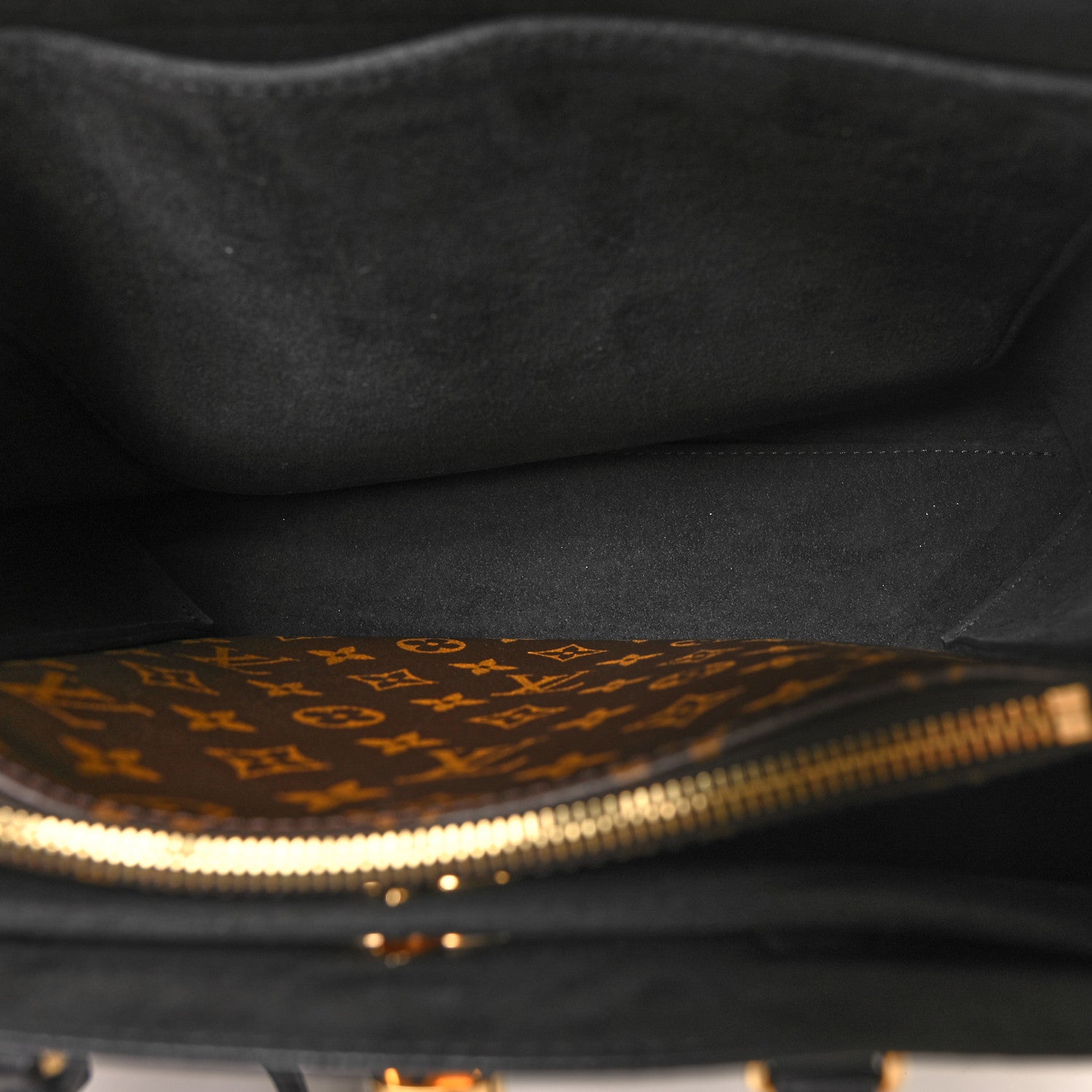Louis Vuitton Monogram Flower Tote Black 5 of 10