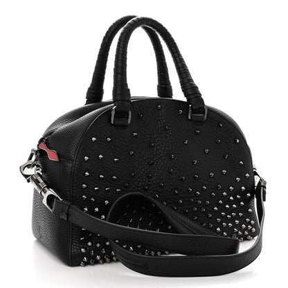 Christian Louboutin Grained Calfskin Studded Panettone Degrade Dome Bag Black 3 of 9