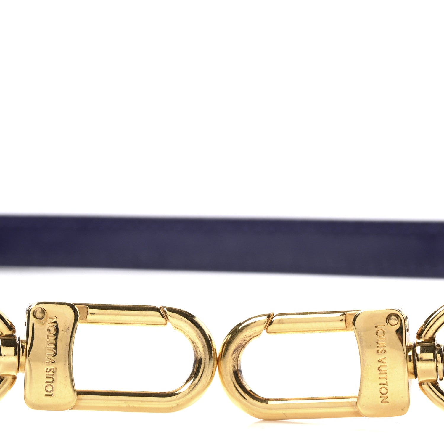Louis Vuitton Vernis 16mm Adjustable Shoulder Strap Blueberry 3 of 5