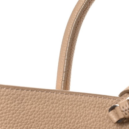 Saint Laurent Grained Calfskin Small Supple Sac De Jour Dark Beige 26 of 29