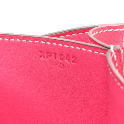 Hermes Epsom Constance 24 Rose Tyrien 7 of 10