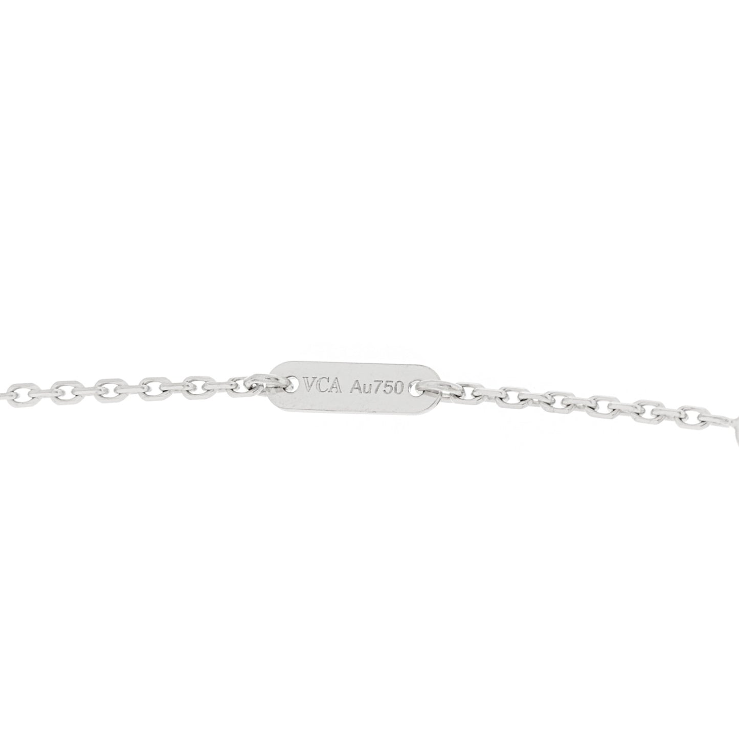 18K White Gold Diamond Mini Frivole Pendant Pave Necklace