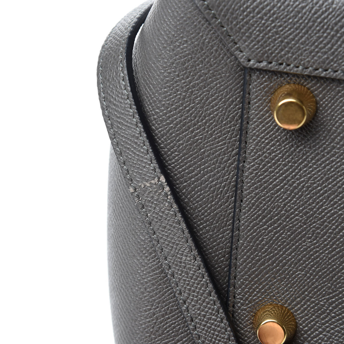 Grained Calfskin Mini Belt Bag Grey