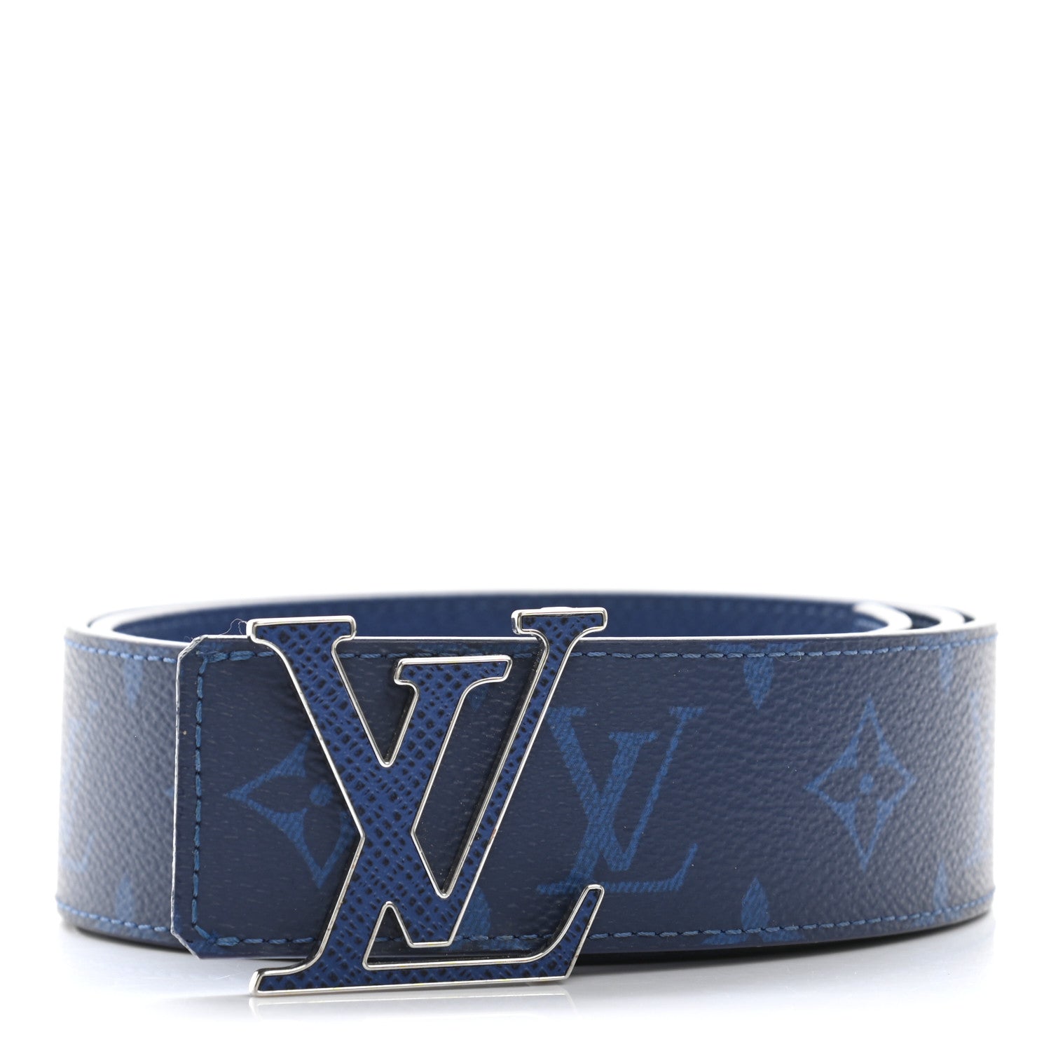 Louis Vuitton Monogram 40mm Reversible LV Initiales Belt 85 34 Cobalt Blue 1 of 16