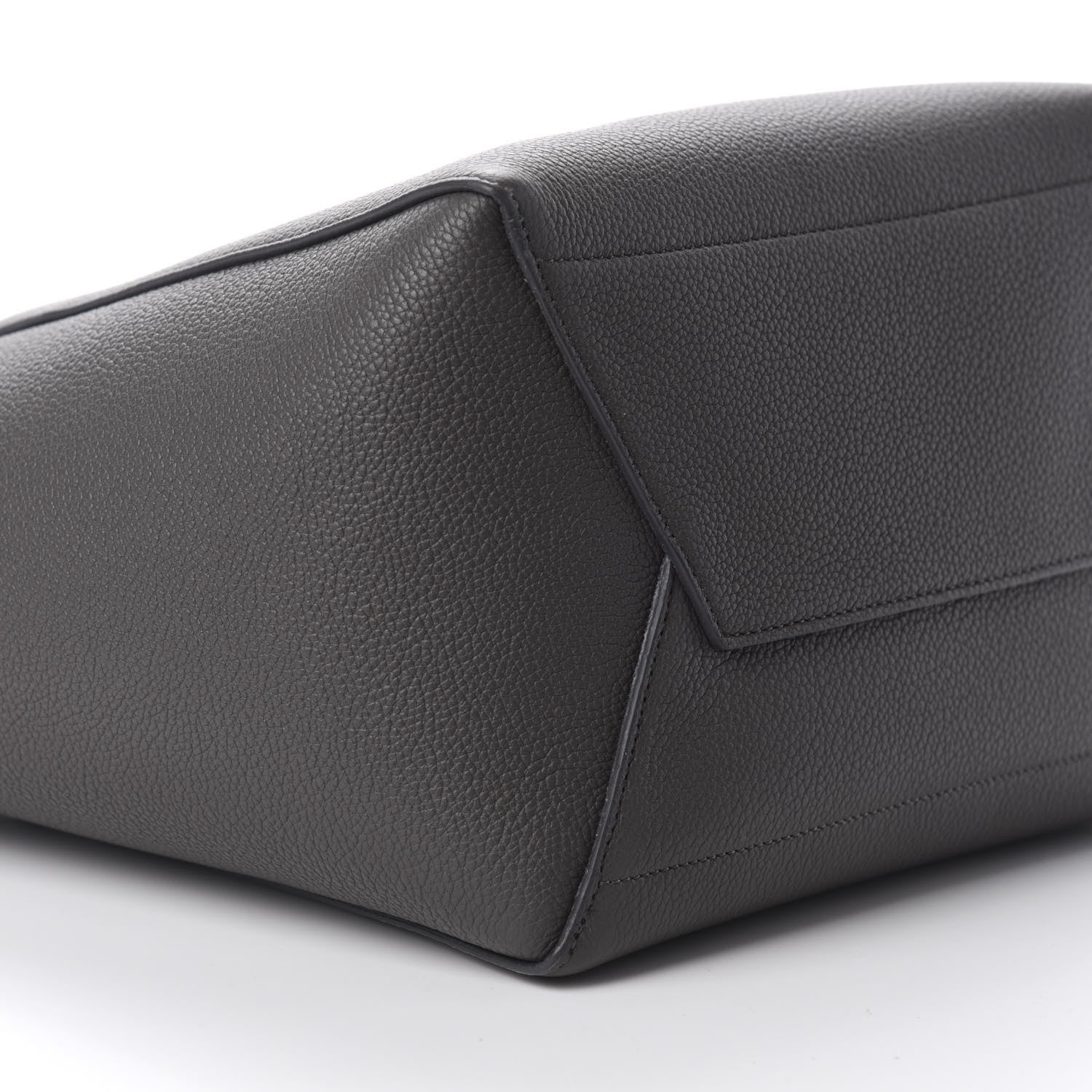 Celine Soft Grained Calfskin Sangle Bucket Bag Grey 6 of 10