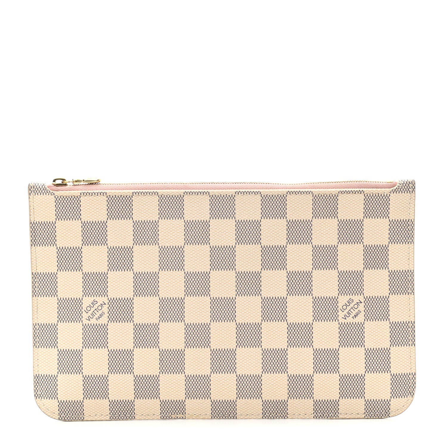 Louis Vuitton Damier Azur Neverfull MM GM Pochette Rose Ballerine 1 of 9