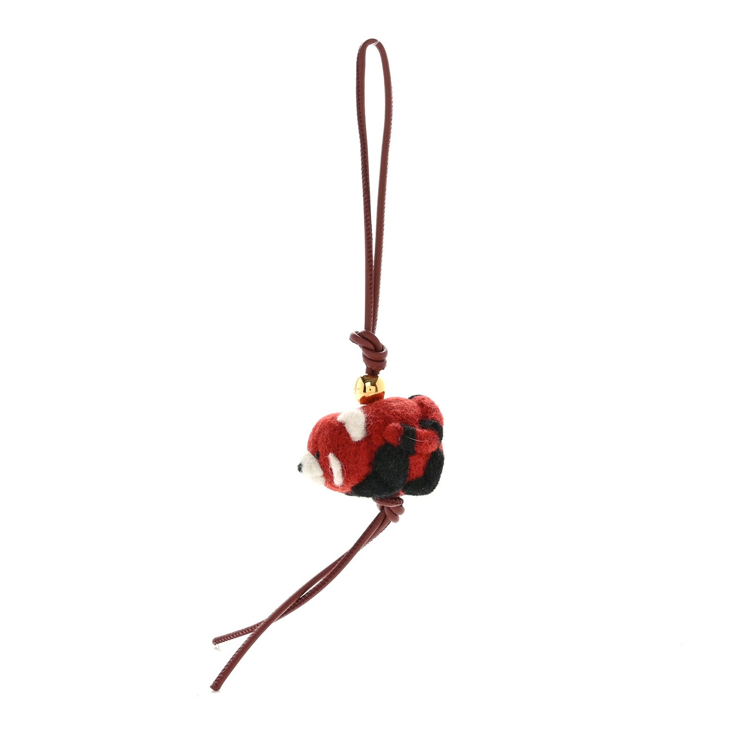 Calfskin Felt Panda Bag Charm
