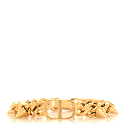 Christian Dior Metal Petit CD Spikes Chain Bracelet Gold 1 of 4