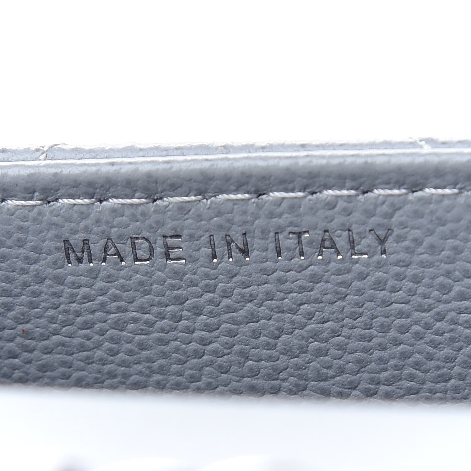 Chanel Grained Calfskin Quilted CC Box Clutch With Chain Grey 7 of 10