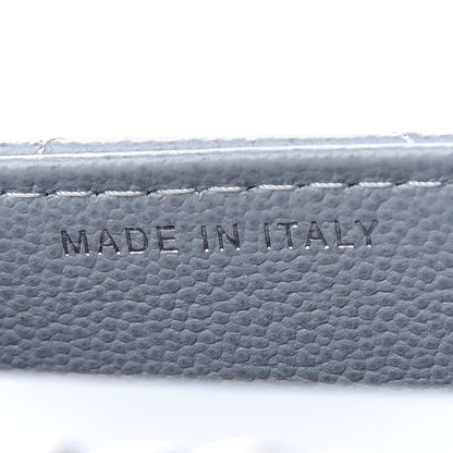 Chanel Grained Calfskin Quilted CC Box Clutch With Chain Grey 7 of 10