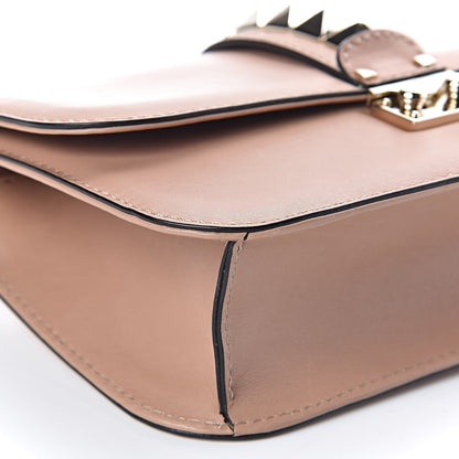 Valentino Garavani Vitello Medium Glam Lock Rockstud Flap Soft Noisette 8 of 17