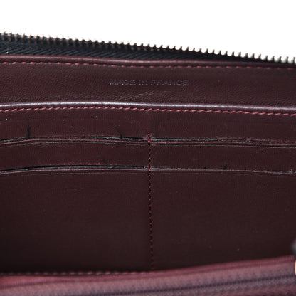 Chanel Lambskin Quilted Large Gusset Zip Around Wallet Black 8 of 14