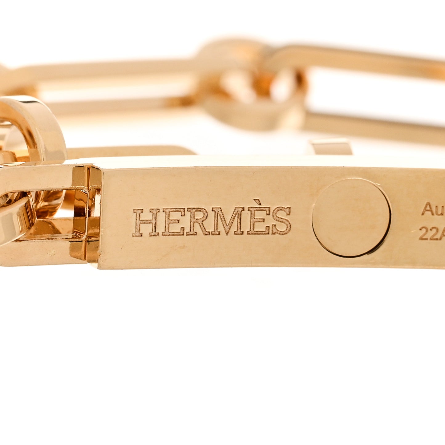 18K Yellow Gold Diamond PM Kelly Chaine Bracelet SH