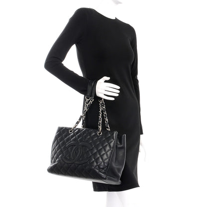 Chanel Caviar Quilted Grand Shopping Tote GST Black 2 of 15