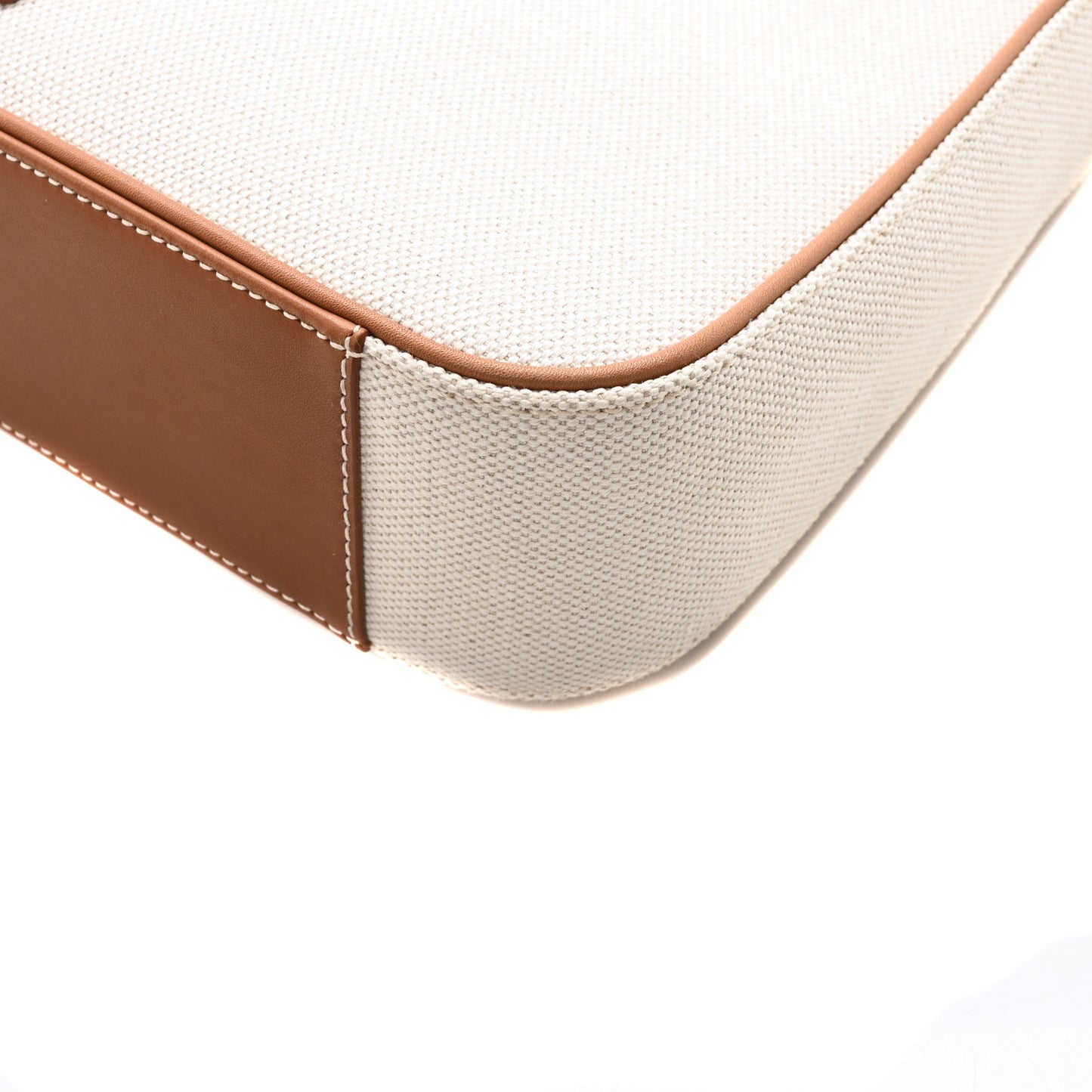 Smooth Calfskin Canvas Le 5 A 7 Hobo Natural Beige Brick