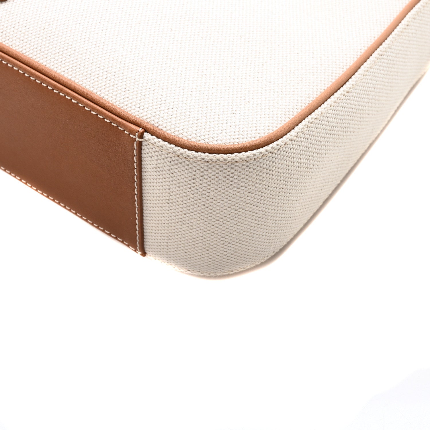 Saint Laurent Smooth Calfskin Canvas Le 5 A 7 Hobo Natural Beige Brick 10 of 10