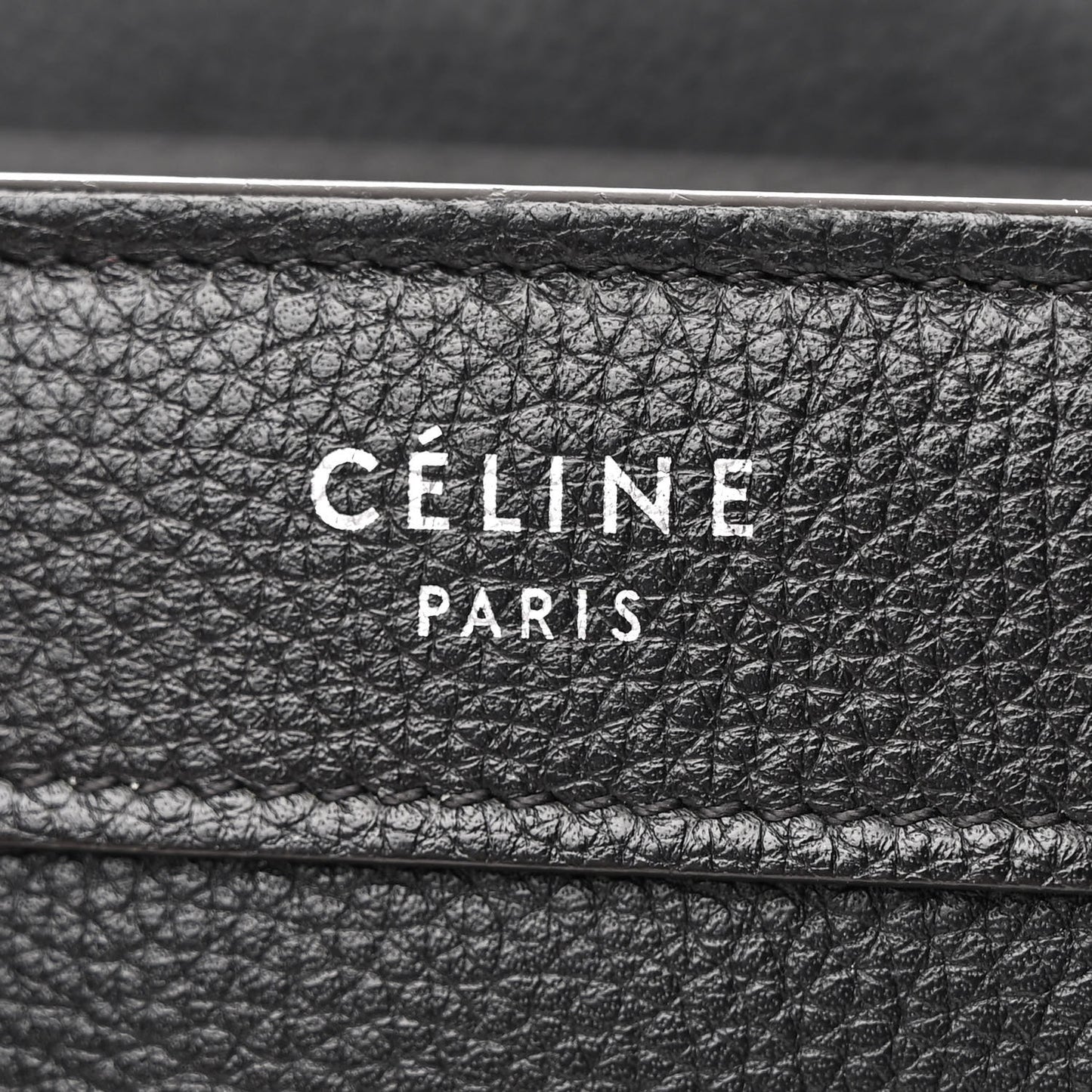Drummed Calfskin Nano Luggage Black