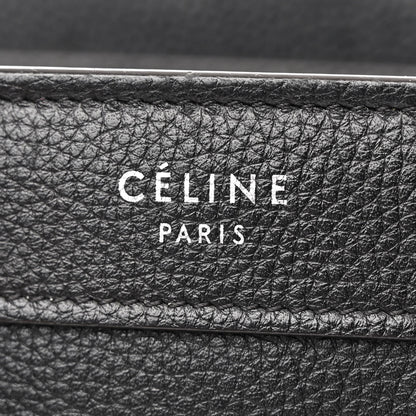 Celine Drummed Calfskin Nano Luggage Black 6 of 13