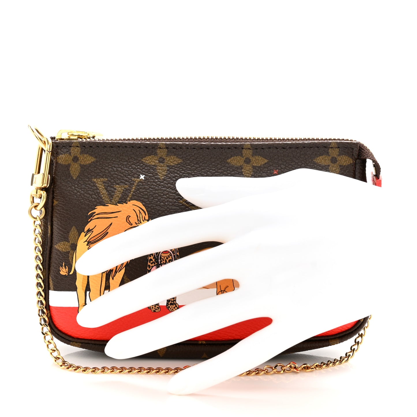 Monogram 2018 Christmas Animation Mini Cats Pochette Accessories