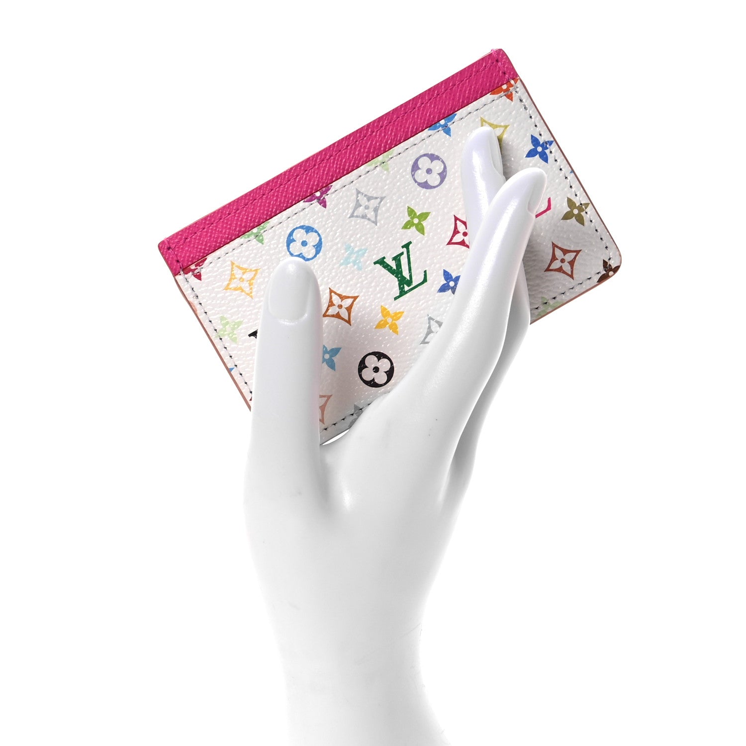 Louis Vuitton LV X TM Monogram Multicolor Card Holder Kawaii Pink 2 of 6