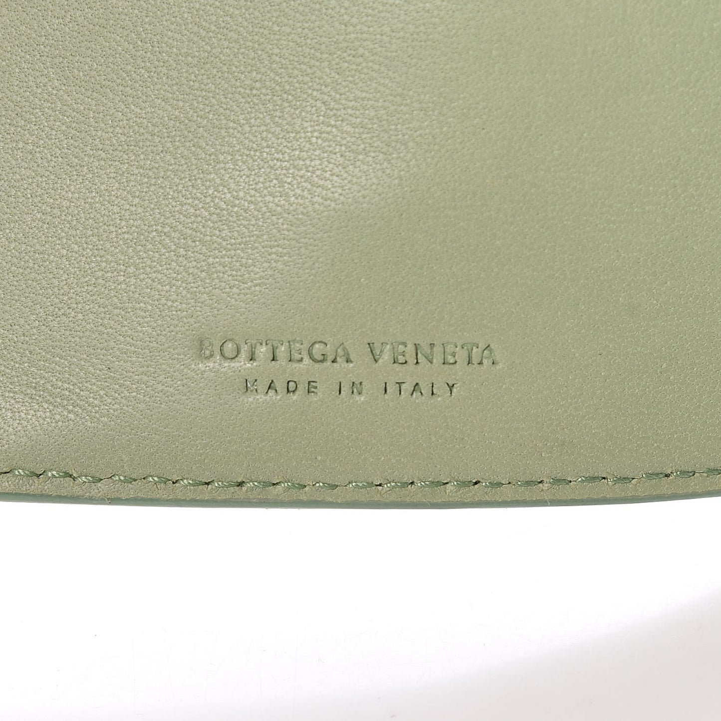 Nappa Intrecciato French Flap Wallet Green