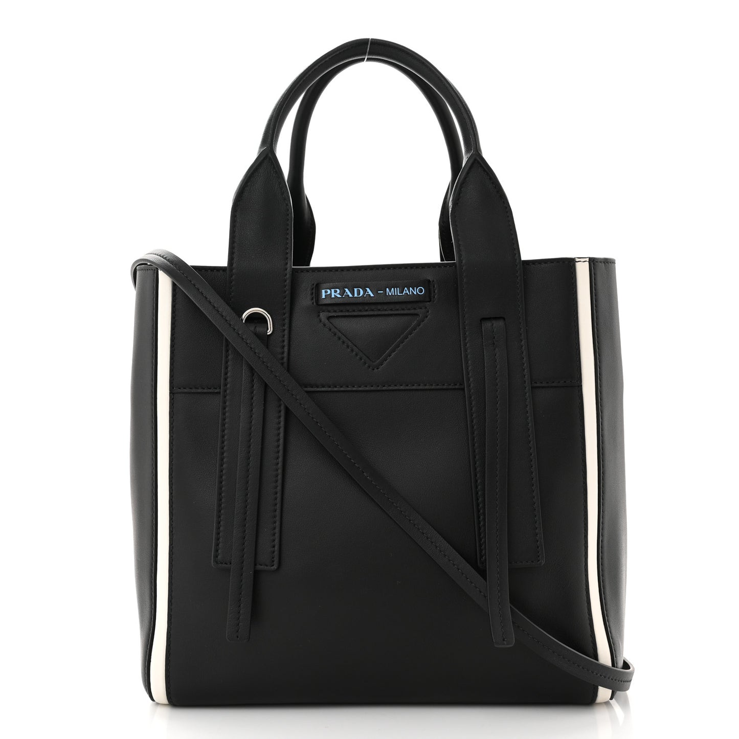 Grace Lux Light Small Ouverture Tote Black White