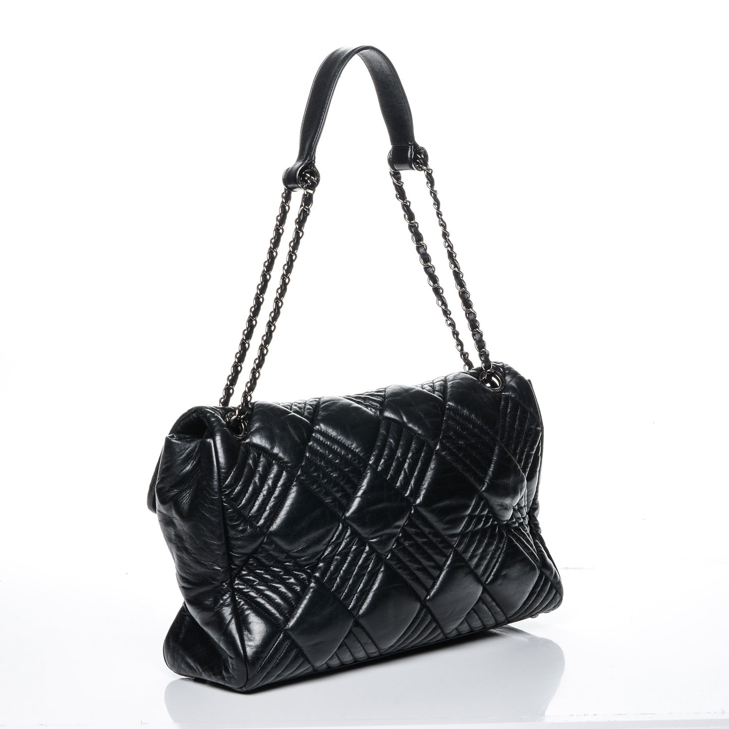 Lambskin Maxi In and Out Flap Black