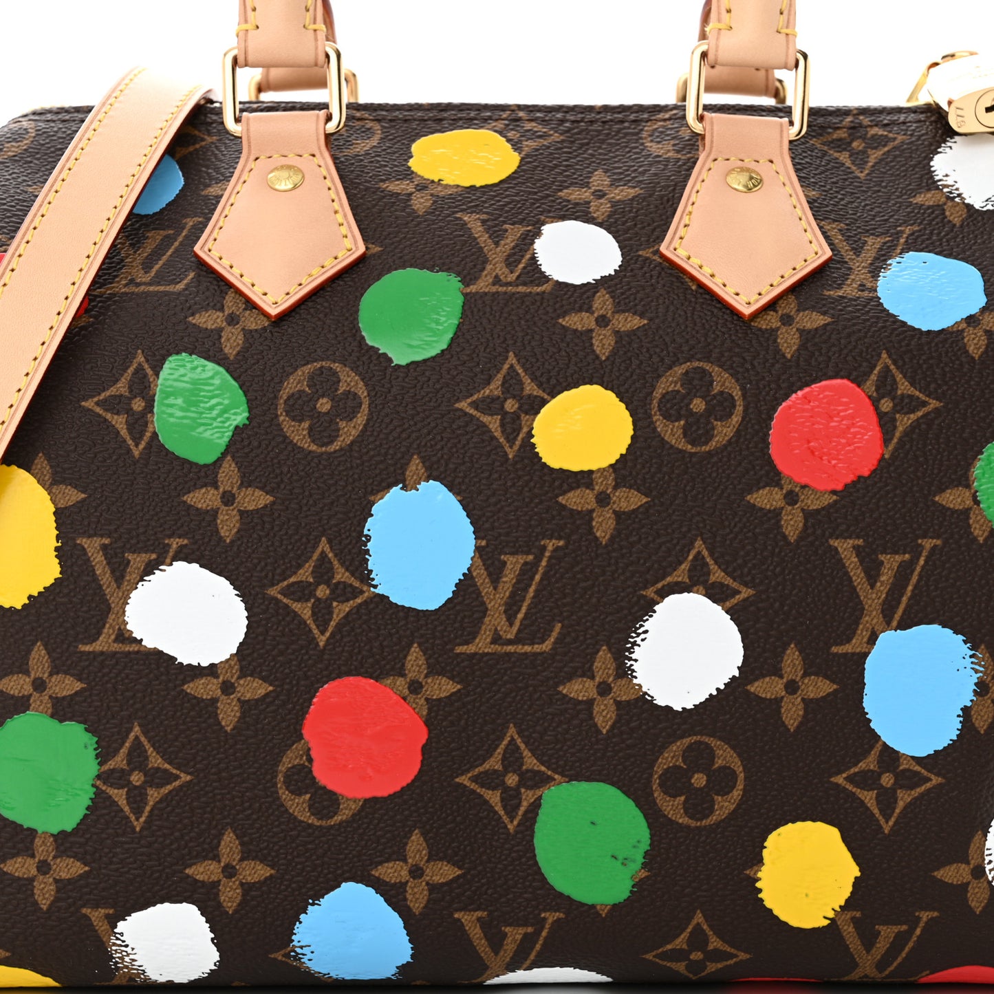 LV X YK Monogram Speedy Bandouliere 25 Multicolor