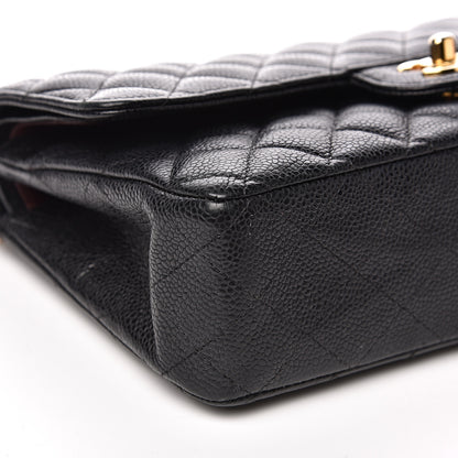 Chanel Caviar Quilted Medium Double Flap Black 7 of 14