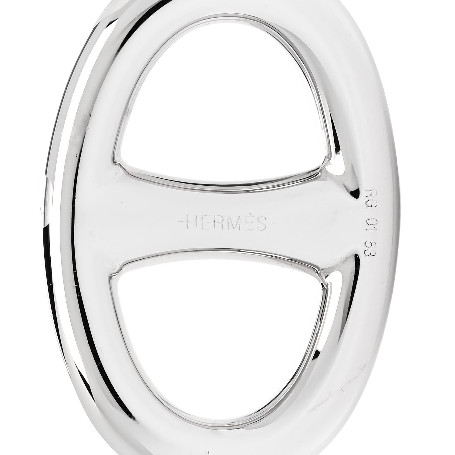 Hermes Palladium Chaine D'Ancre Scarf Ring 3 of 3