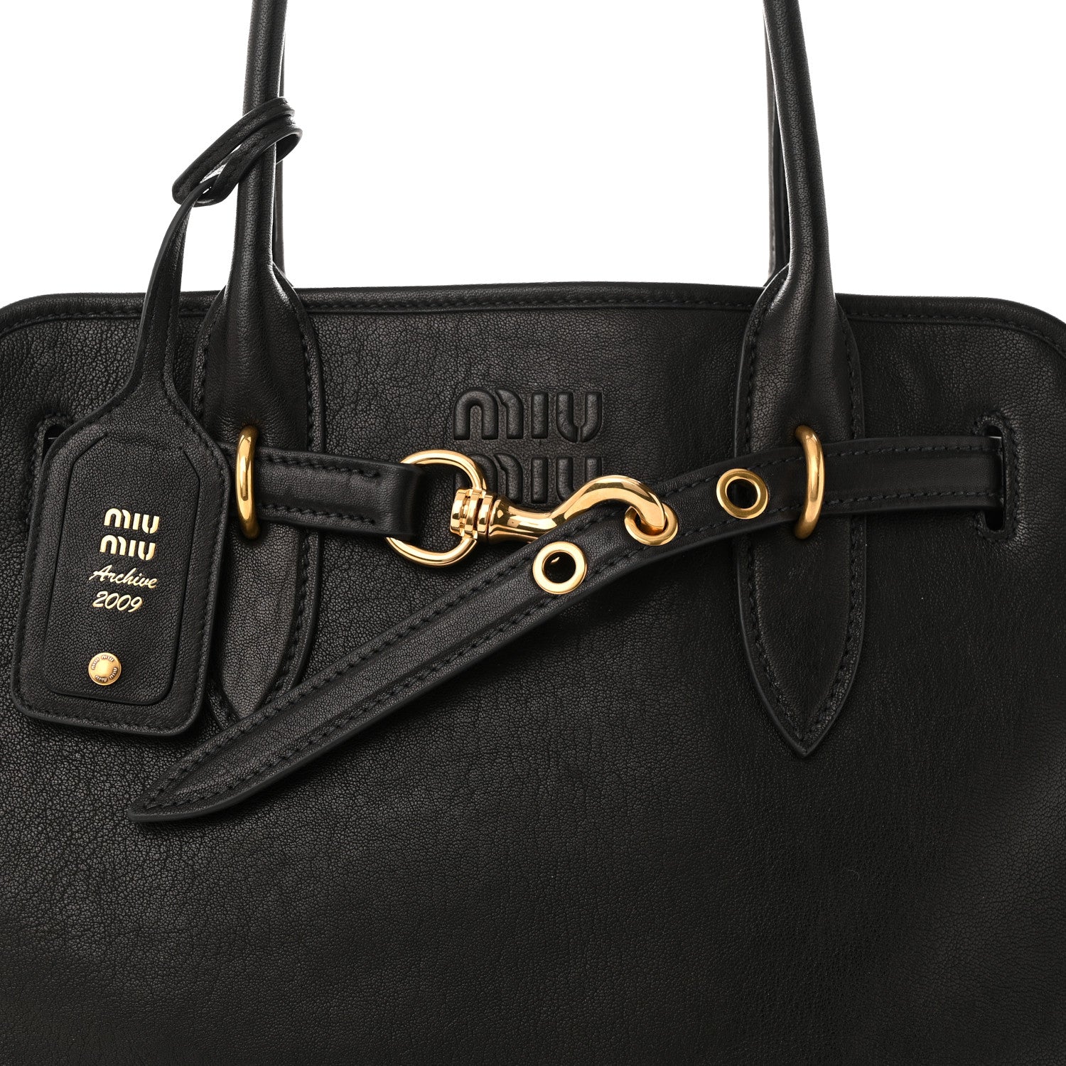 Miu Miu Nappa Medium Aventure Bag Black 1434172 – FASHIONPHILE