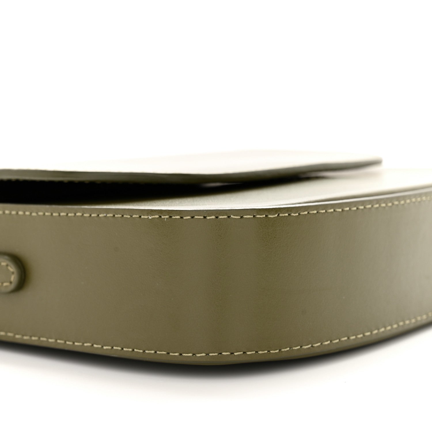 Mansur Gavriel Calfskin Flap Crossbody Bag Olive 8 of 14