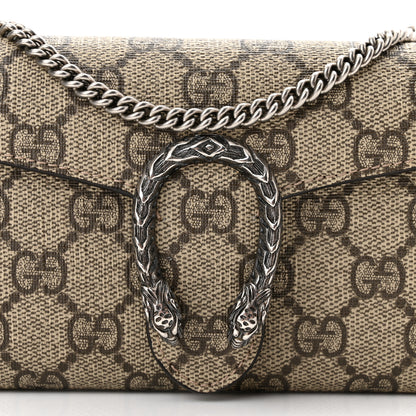 Gucci GG Supreme Monogram Dionysus Chain Clutch Wallet Beige Taupe 7 of 9
