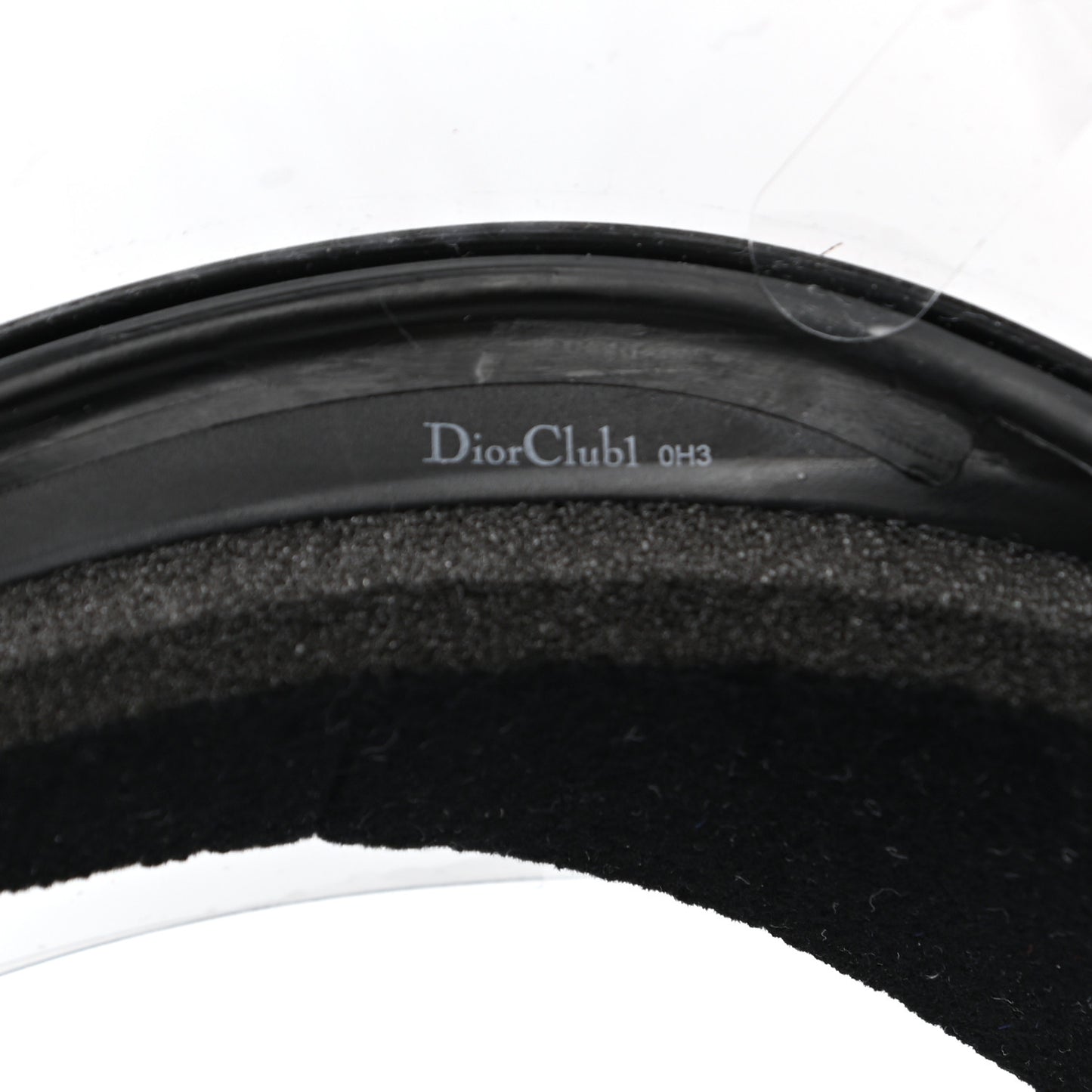 Mirrored DiorClub1 Sun Visor Black