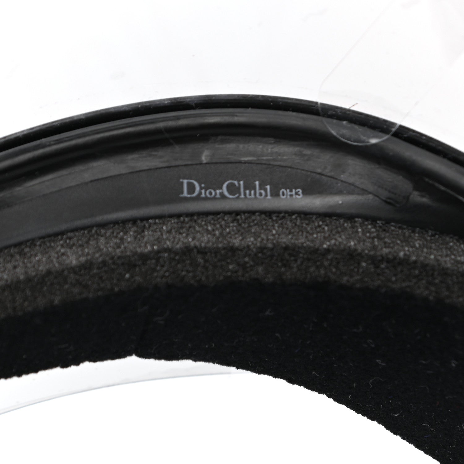 Christian Dior Mirrored DiorClub1 Sun Visor Black 7 of 7