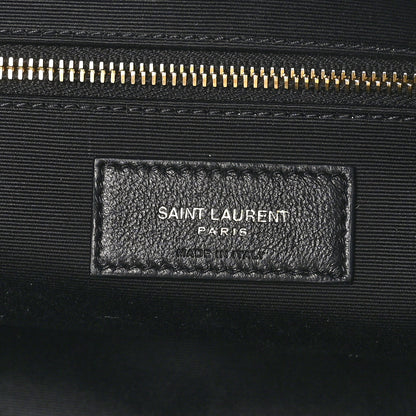 Saint Laurent Lambskin Lyia Quilted Duffle Bag Black 7 of 13