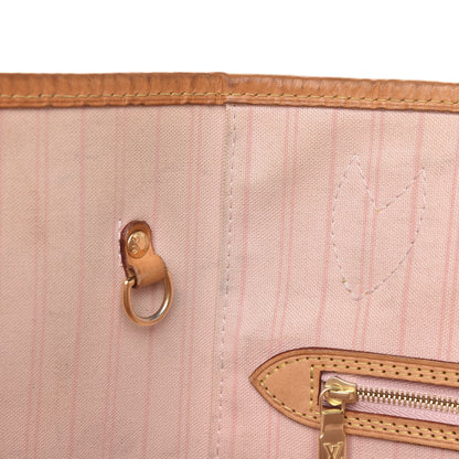 Louis Vuitton Damier Azur Neo Neverfull MM Rose Ballerine 16 of 18