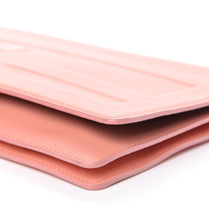 Fendi Vitello Flamingo Tube Macro Clutch Pesca 9 of 14
