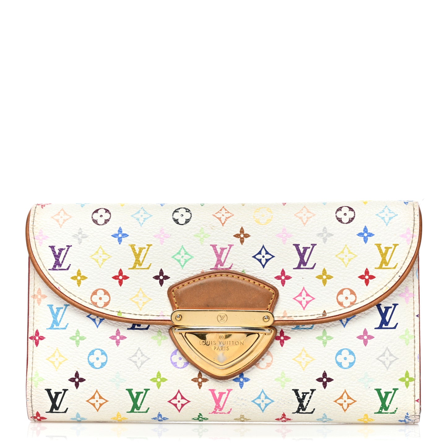 Monogram Multicolor Eugenie Wallet White Litchi