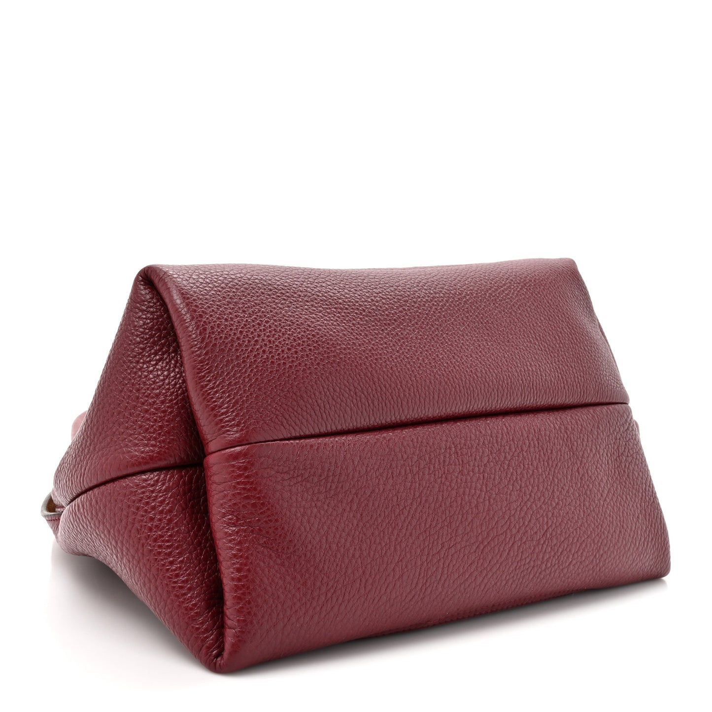 Grained Calfskin Softbit Medium Shoulder Bag Rosso Ancora