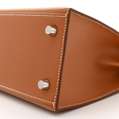 Hermes Epsom Kelly Sellier 25 Gold 10 of 11