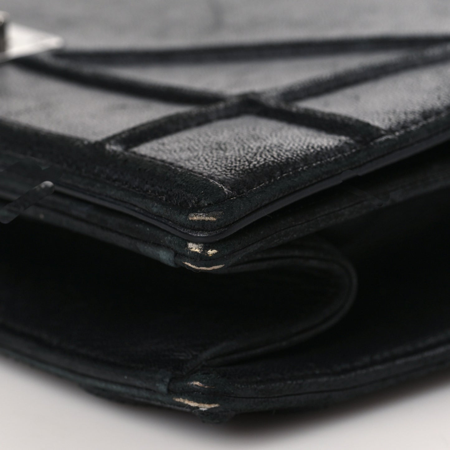 Lambskin Medium Diorama Flap Bag Black