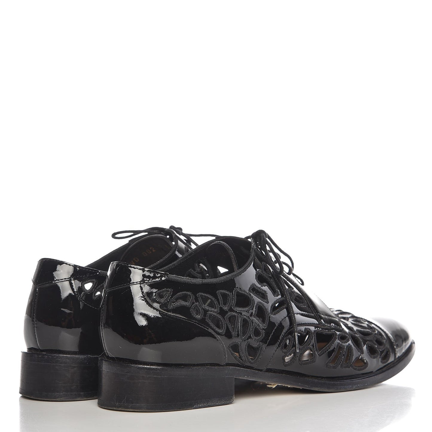 Patent Cut Out Oxfords 39 Black
