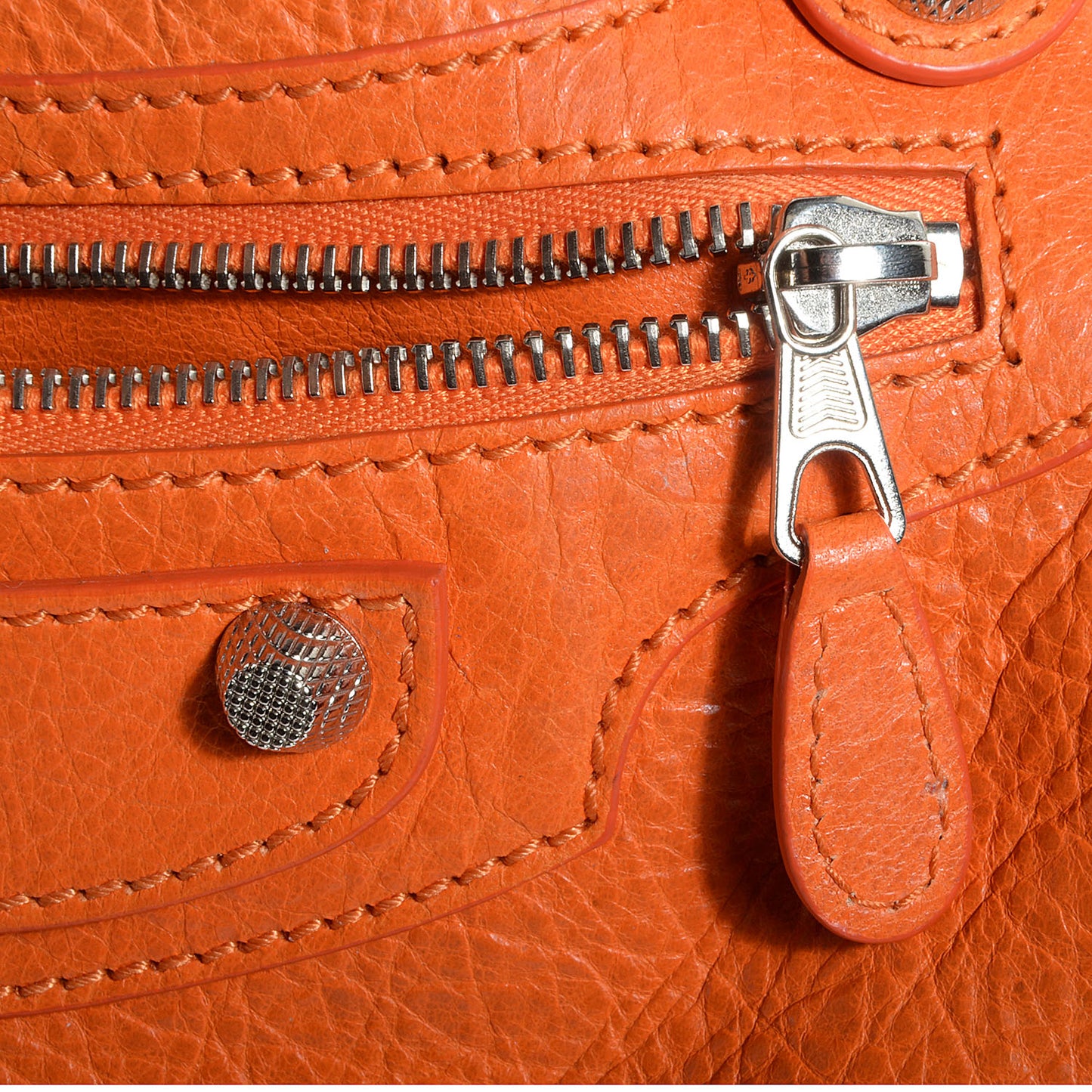 Agneau Giant 12 Silver Hardware City Tangerine